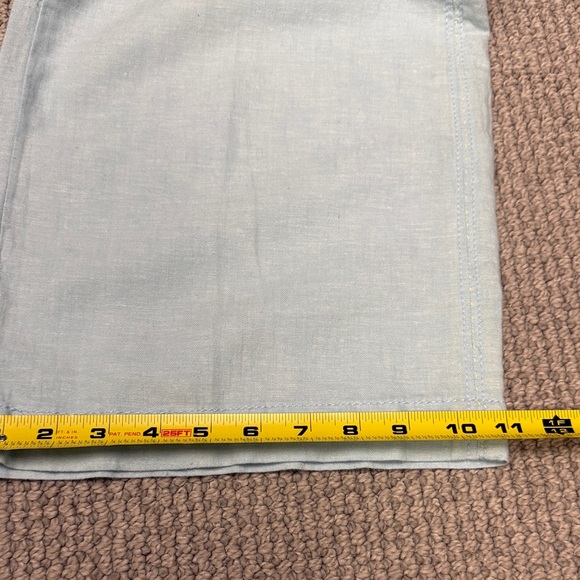 NWOT. Pilcro and the Letterpress Linen-blend Light Blue Pants, Size 8 Tall - Picture 11 of 16